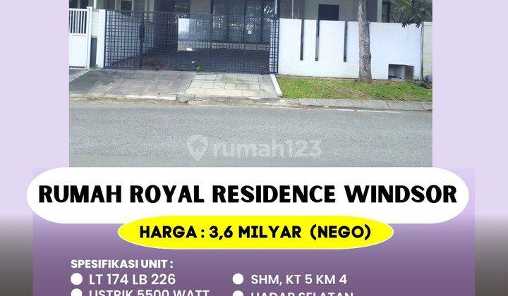 Dijual Rumah Di Royal Residence Windsor Surabaya 1