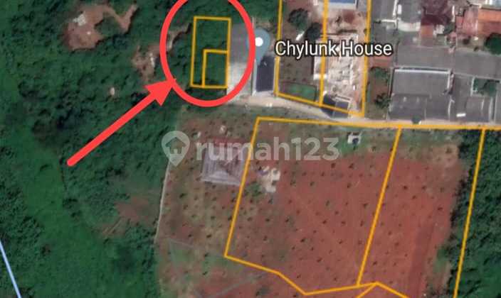 Land for Sale 432M2, Front Width 15M in Kampung Cisauk Erpak