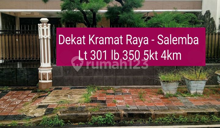 Rumah Dekat Jl Salemba Raya Jakarta Pusat di Menteng SHM Bagus Rumah