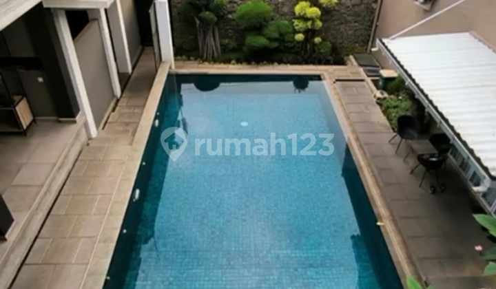 Semi-Furnished House with Private Pool Near Cijago Toll