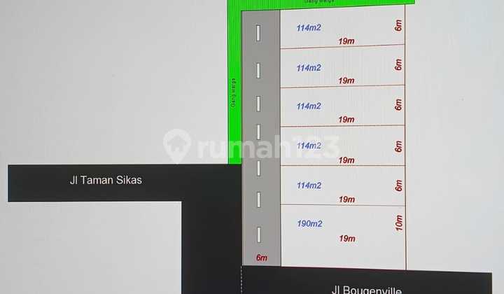 Dijual Tanah di Jalan Taman Sakura , Tersedia 5 Unit 1