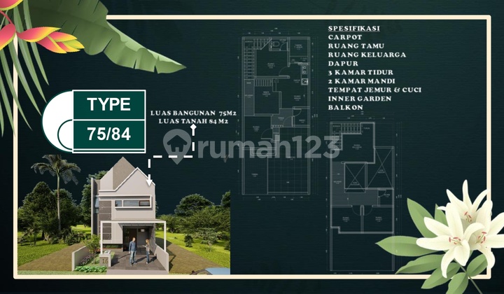 Rumah Tanpa DP Booking langsung Proses KPR di rancaekek Bandung 2