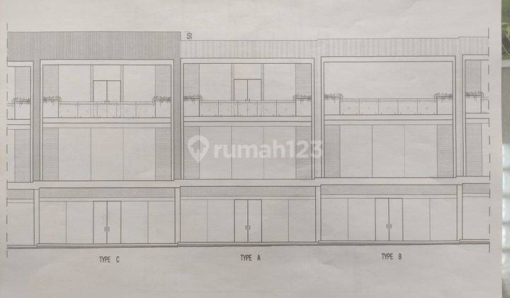 Rumah Kantor Baru Unfurnished SHM di Singgasana, Bandung 2