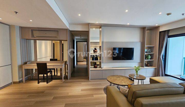 ruang tamu apartemen pavilion jakarta selatan, 2bedroom,
