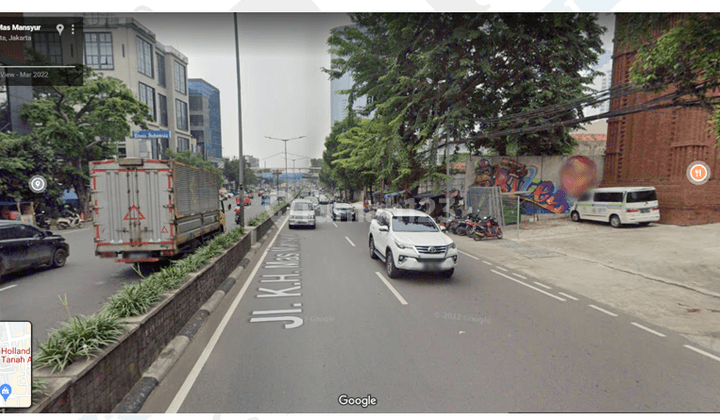 Tanah di Jakarta Pusat, area komersil, pinggir jalan besar. LT 422m2   (MG) 1