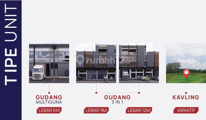 Gudang Baru Dan Kavling Industri Dekat Bandara Soekarno Hatta, 4 Lantai Dan 5 Lantai. Masuk Kontainer.