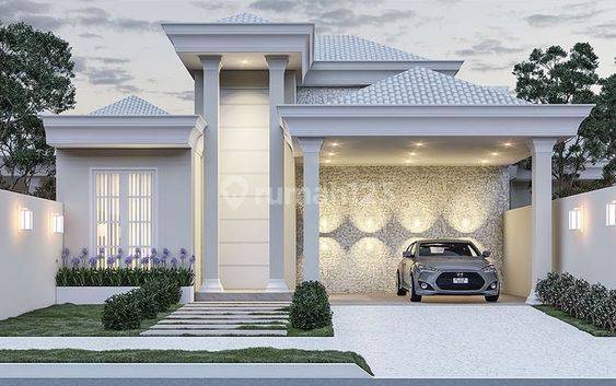 Rumah Modern Bebas Desain Komplek Royal Afista 1