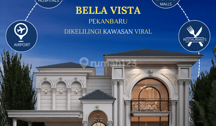 Rumah Mewah Dekat Dengan Mall Ska Jl. Cemara Kipas Pekanbaru 1