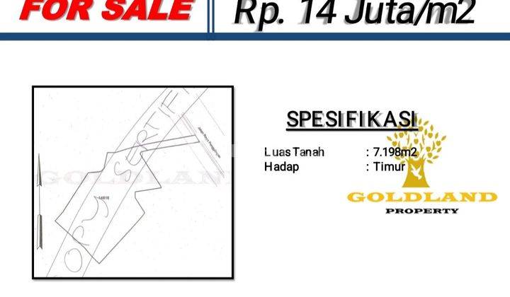 Bn. jual Tanah Ngantong Luas 7198m², Jakarta Timur  1