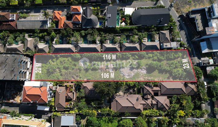 Tanah 2400m2 SHM di Seminyak 1