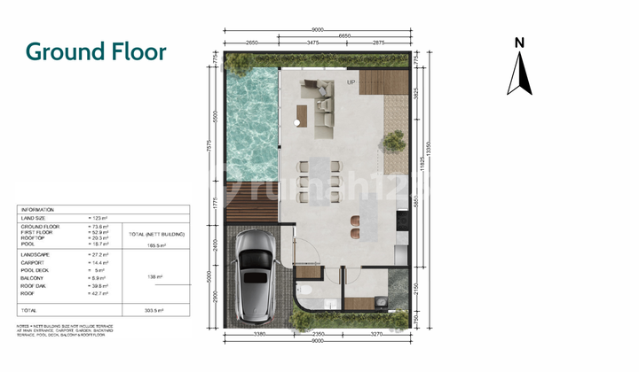 Villa 2BR Modern Tropical with Ocean View di Ungasan, Jimbaran 2