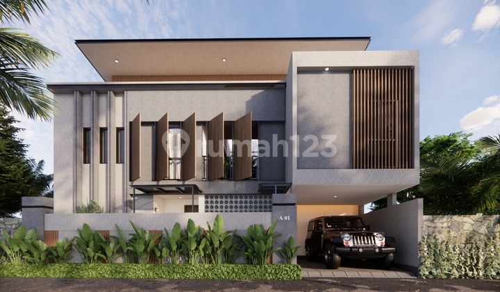 Villa 4BR Minimalist Modern Style di Buduk, Mengwi dekat Canggu