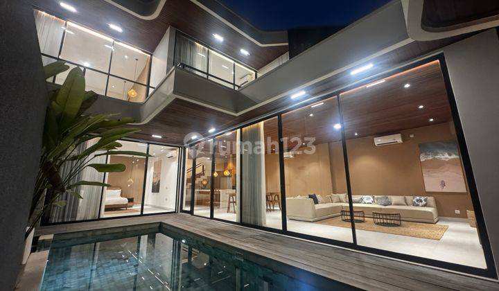 Villa Luxury Modern 3BR Furnished dekat Pantai Pererenan 2