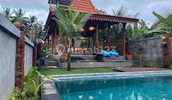 Villa 4BR Murah Joglo Style View Sawah dan Gunung dekat Ubud