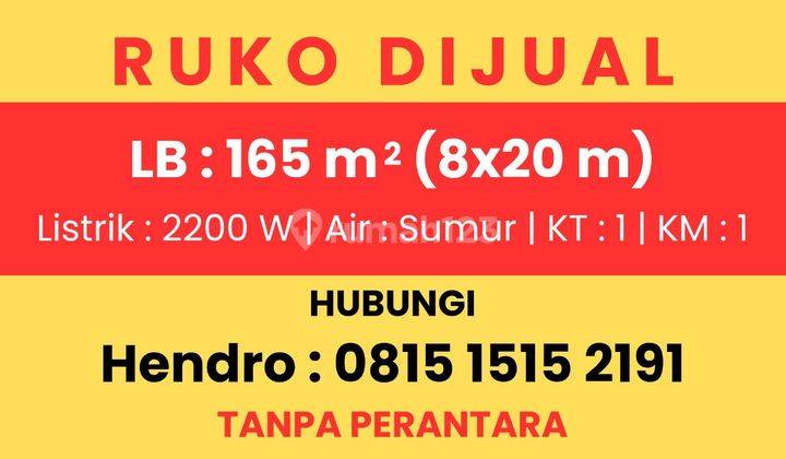 Ruko di Jl Raya Ambokembang Podo 
pekalongan , Pekalongan 180 m Bagus SHM 2