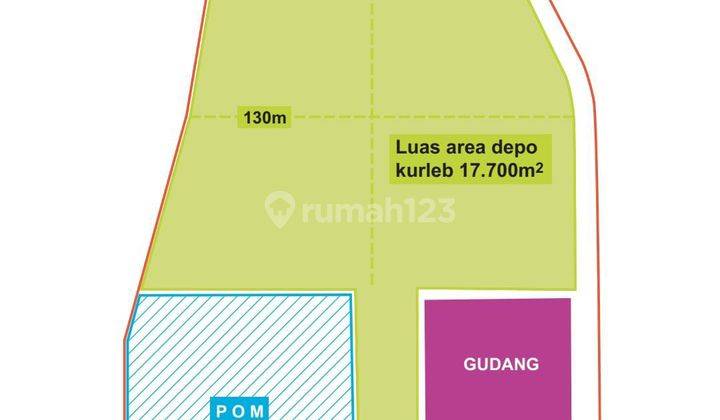 Depo Containers Tanah di Jl. Raya Tambak Langon Surabaya , Surabaya HGB 17.000 m² 1