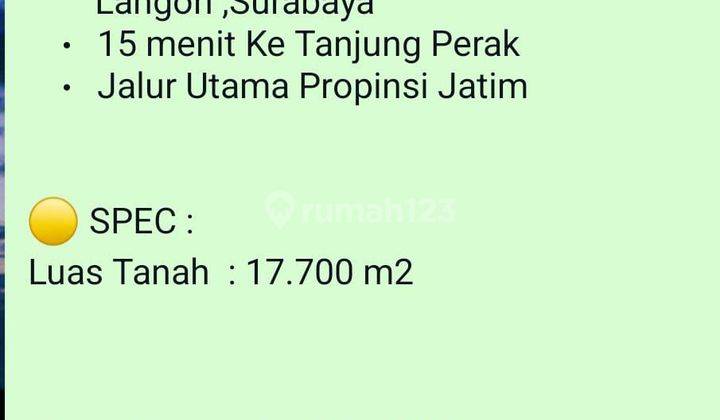 Depo Containers Tanah di Jl. Raya Tambak Langon Surabaya , Surabaya HGB 17.000 m² 2