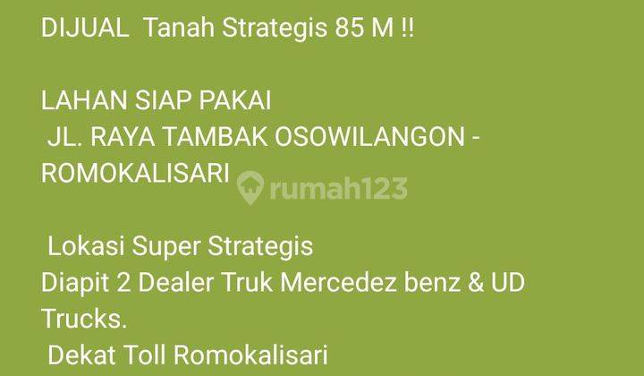 Tanah di Jl. Raya Romokalisari Surabaya , Surabaya SHM 8.026 m² 2