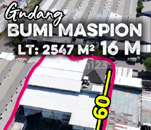 For Sale ! Bumi Maspion Romokalisari Surabaya // LT 2547 // LB 2596 // Cash Only 16 M