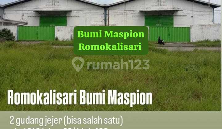 Gudang Luas 1610 m2 Bumi Maspion Romokalisari ( 2 unit Jejer ) 1