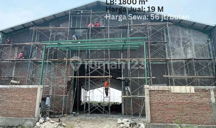 Warehouse LT 2000m2 / LB 1800m2 / Maspion Romokalisari Surabaya >> Rp. 700 million / Year