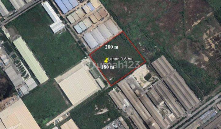 Dijual Cepat Tanah Industri di Kawasan Industri Maspion Gresik, Gresik HGB 3.600 m² 1