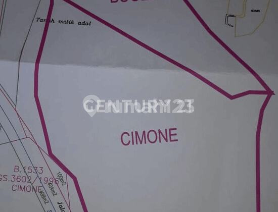 Dijual Cepat Lahan Tanah Luas Di Cimone Tangerang 