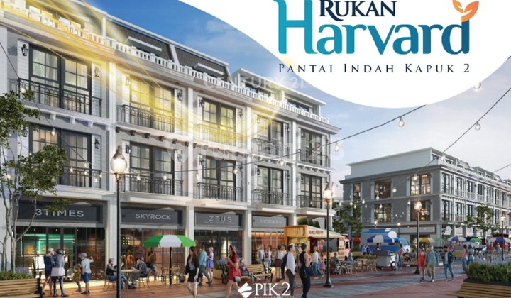 Rukan Harvard Komersil Terbaru 3 Lantai Rooftop di Kawasan Pik 2