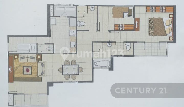 For Sale Unit Apartemen Cik Ditiro Residence Menteng JakPus 2