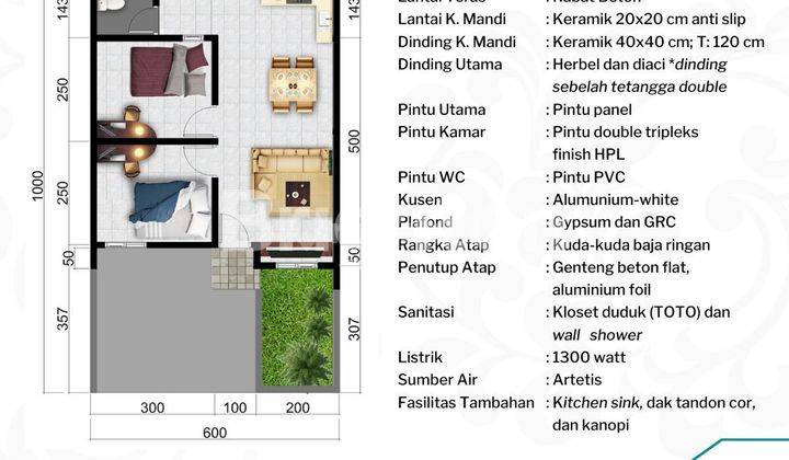 RUMAH MINIMALIS PEMANDANGAN GUNUNG DI UNGARAN 2