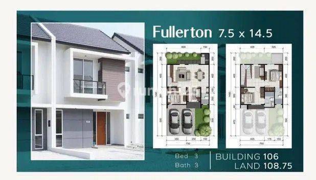 Dijual Rumah Baru Gress 2 Lantai Central Park Juanda Type Fullerton Dekat Pondok Chandra, Pondok Tjandra Bandara Juanda, Merr, Tol Sidoarjo Surabaya Lingkungan Sudah Jadi Private Cluster 2