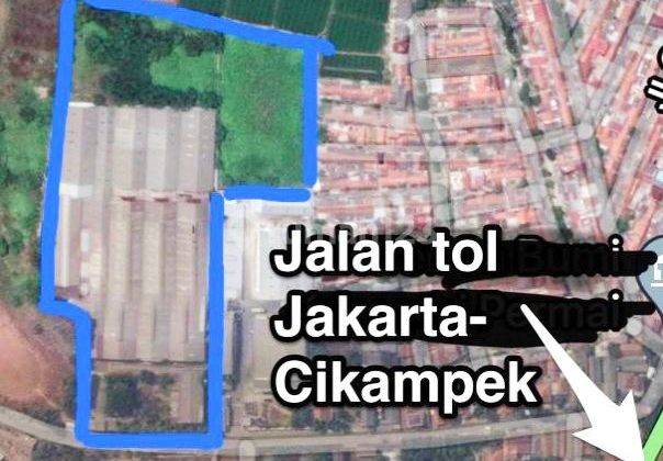 Murah! Pabrik Gudang Karawang Timur Hitung Tanah*
*Beli Tanah Bonus Bangunan*

LT : 30.230m2 (3ha)
LB : +- 16.000m2 (1.6ha)
Tanah Ngantong Hoki

Listrik 400kva + Gardu
Kabel listrik clear tidak melewati bangunan
Air tanah, submersible

*Strategis*:
- Exit 2