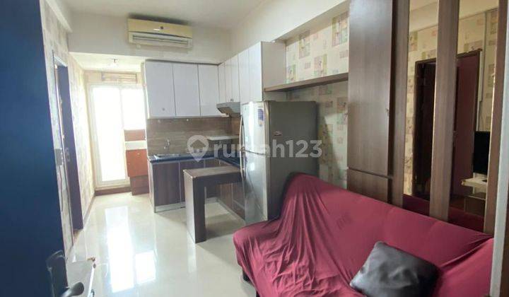 Puri Park view
Type : Apartment
Hadap : Kota /City
Luas Bangunan : 35,5 m2
Kamar Tidur & Kamar Mandi :
KT 2 
KM 1
Furnish : Full Furnished - 
2 AC, 
TV, Kulkas
Kompor Gas
Water Heater
Listrik : 1300Watt
Air : Air PAM. Harga 415jt Nego 2