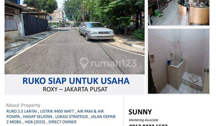 DiJual Ruko Sangat Murah Area Roxy Mas Strategis  1