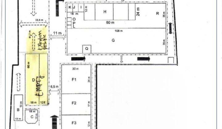 Dijual/Disewakan Pabrik & Gudang  Di Cikokol Tangerang 22285 m² 2