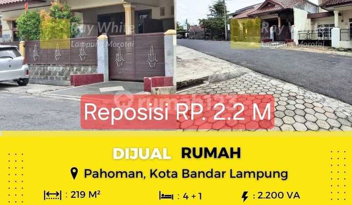 Dijual rumah murah di pahoman 1