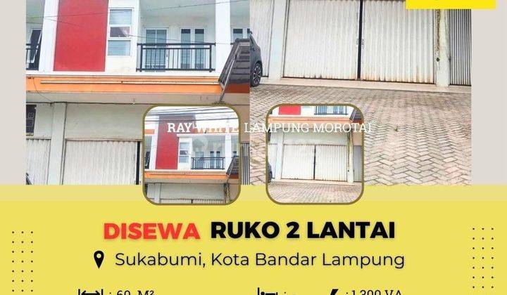 Disewakan ruko 2 lantai di daerah sukabumi 2