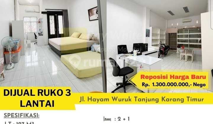 Dijual ruko 3 lantai di hayam wuruk 1