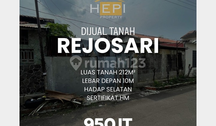 Tanah strategis tengah kota rejosari semarang tengah 1