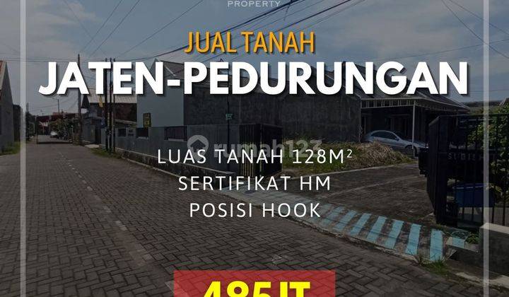 Tanah dengan posisis hook di pedurungan dengan tempat strategis 1