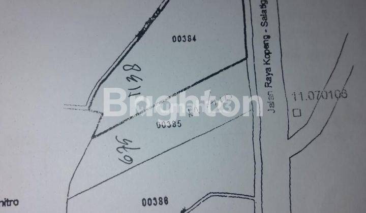 TANAH STRATEGIS DI JALAN UTAMA KOPENG SALATIGA 2