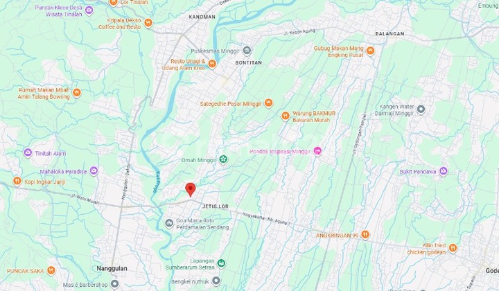 Tanah Pekarangan Luas Bisa dibangun kavling Luas 1009 m2 di Minggir Sleman