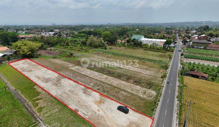 Tanah Strategis Jogja! Tepi Jl Aspal Godean  1