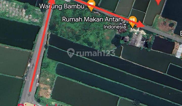 0822 Dijual Tanah Dekat Tol Cerme SHM 5500 M2 2