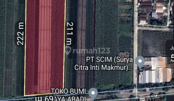 Tanah industri bisa ijin industri atau pabrik Zona abu(merah) 1