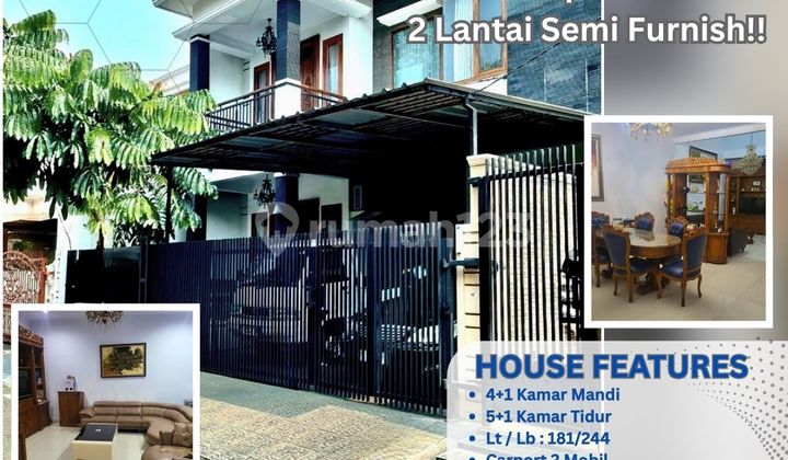 Rumah Mewah SHM di Cempaka Putih Jakarta Pusat – 2 Lantai Semi Furnish! DD328