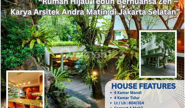 Rumah Hijau Teduh Bernuansa Zen - Karya Arsitek Andra Matin di Tanah Teduh, Jati Padang Jakarta Selatan BO5