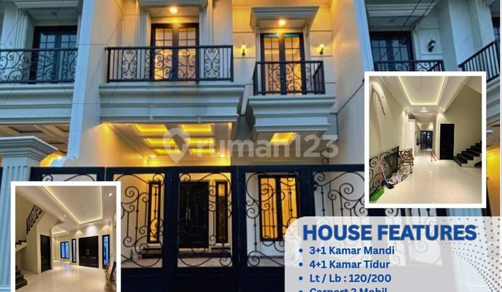 "Rumah Baru Strategis Cempaka Putih, 4+1 Kamar - Harga Nego!" ZN63