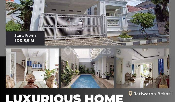  Jatiwarna Bekasi Rumah Mewah Furnish Dng Private Pool Dlm Komplek S521 1