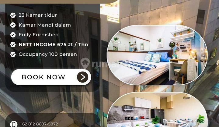 Gambir Kos Kosan 23 Kamar Full Occupancy Nett Income 675 Jt thn 272 1